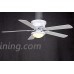Hampton Bay Hugger 52 in. White Ceiling Fan With Light - B009HXBJMO